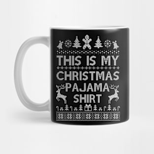 This Is My Christmas Pajama Shirt Funny Christmas Mug